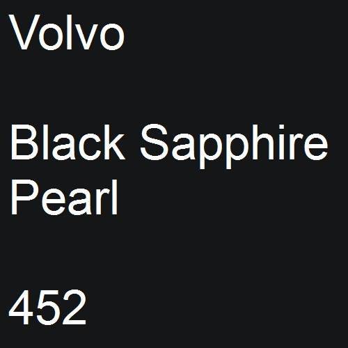 Volvo, Black Sapphire Pearl, 452.